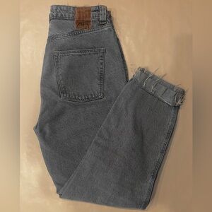 Zara Light Blue Straight-Leg Jeans